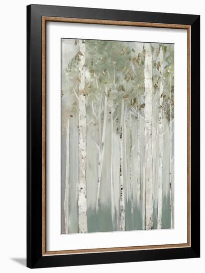 Whispering Green Birch Forest I-Allison Pearce-Framed Art Print