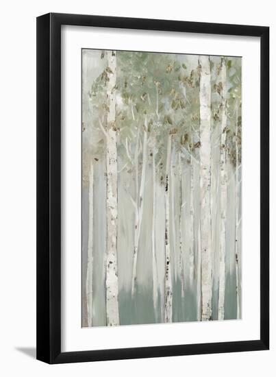 Whispering Green Birch Forest I-Allison Pearce-Framed Art Print