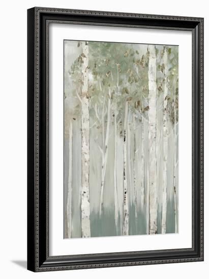 Whispering Green Birch Forest I-Allison Pearce-Framed Art Print