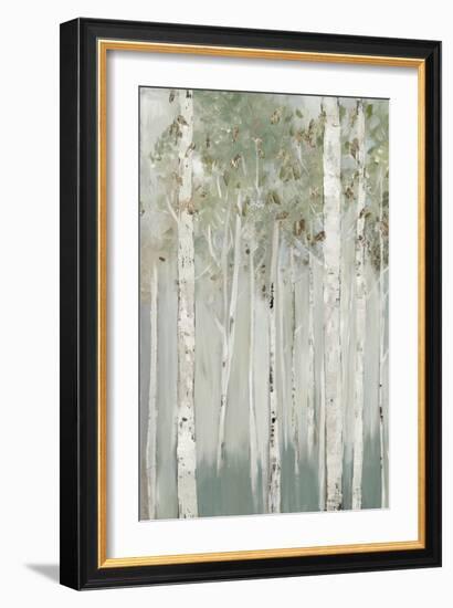 Whispering Green Birch Forest I-Allison Pearce-Framed Art Print