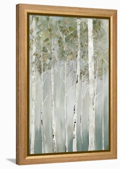 Whispering Green Birch Forest II-Allison Pearce-Framed Stretched Canvas