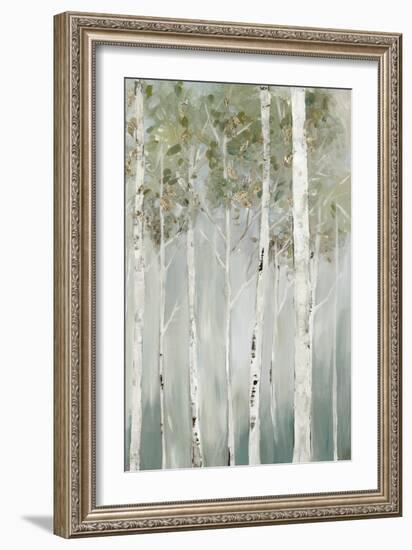 Whispering Green Birch Forest II-Allison Pearce-Framed Art Print
