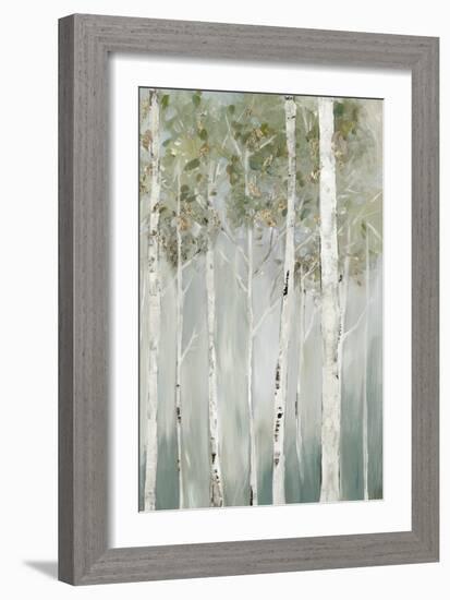 Whispering Green Birch Forest II-Allison Pearce-Framed Art Print