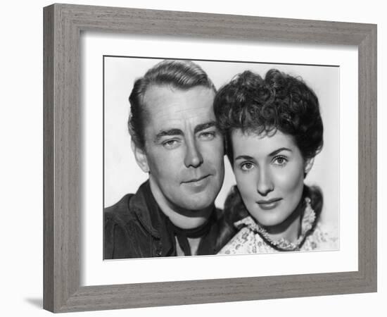 Whispering Smith, from Left: Alan Ladd, Brenda Marshall, 1948-null-Framed Photo