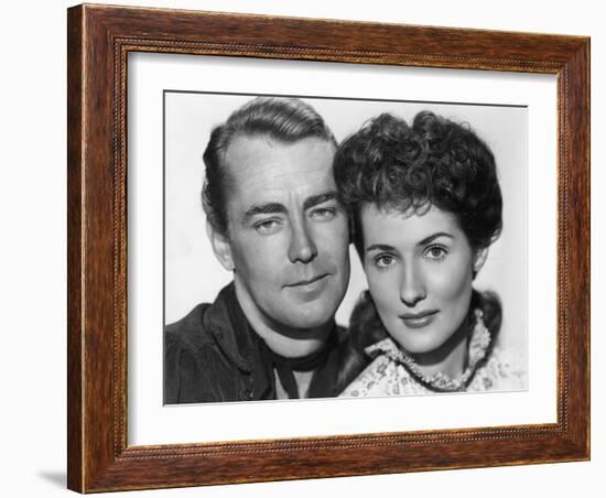 Whispering Smith, from Left: Alan Ladd, Brenda Marshall, 1948-null-Framed Photo