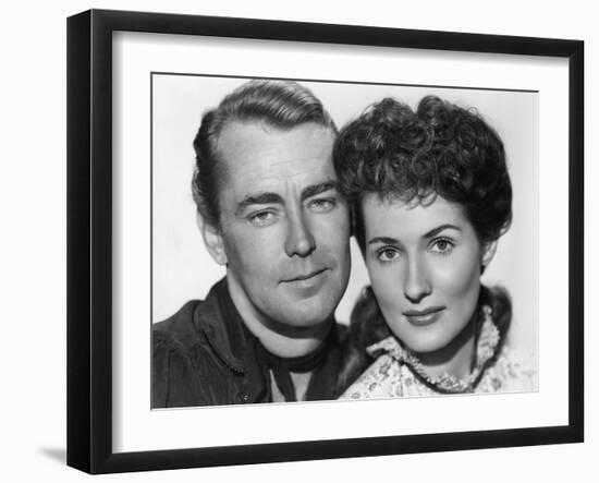 Whispering Smith, from Left: Alan Ladd, Brenda Marshall, 1948-null-Framed Photo