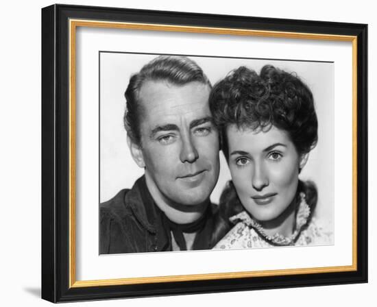 Whispering Smith, from Left: Alan Ladd, Brenda Marshall, 1948-null-Framed Photo