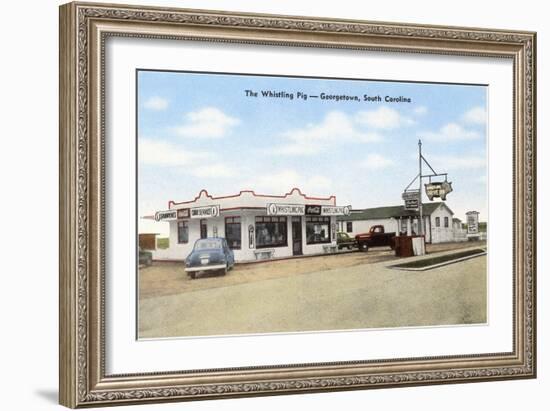 Whistling Pig Cafe, Roadside Retro-null-Framed Art Print