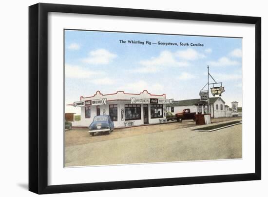 Whistling Pig Cafe, Roadside Retro-null-Framed Art Print