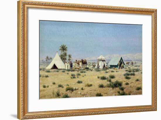 Whitaker in the Tunisian Sahara-Francesco Lojacono-Framed Giclee Print