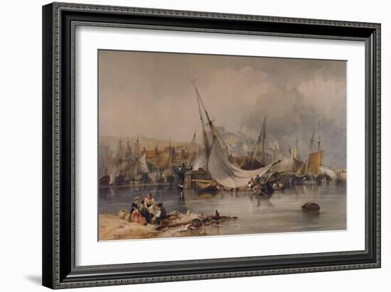 'Whitby', 1841, (1935)-Edward Duncan-Framed Giclee Print