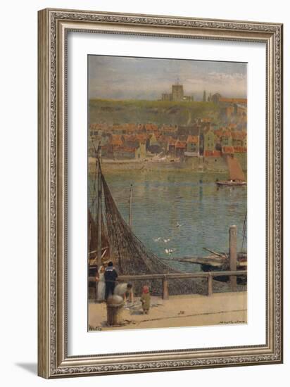 'Whitby', 19th-20th century, (1935)-Albert Goodwin-Framed Giclee Print