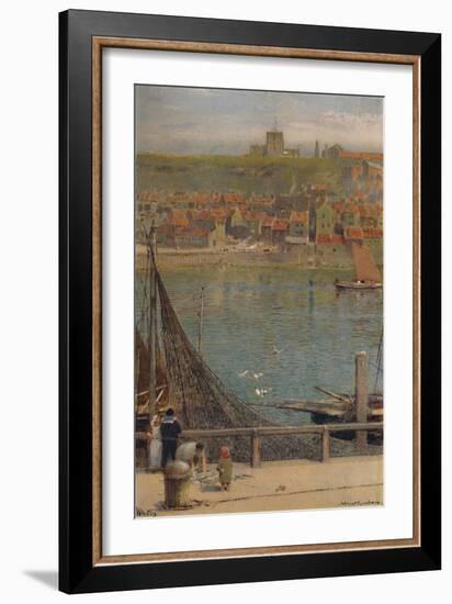 'Whitby', 19th-20th century, (1935)-Albert Goodwin-Framed Giclee Print