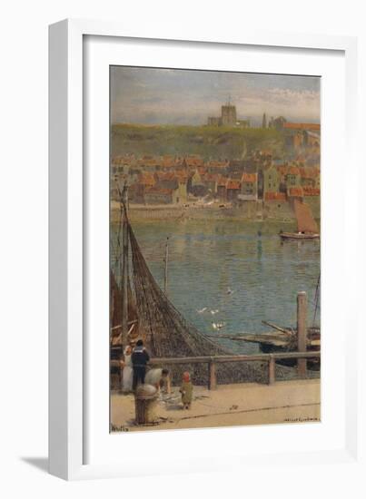 'Whitby', 19th-20th century, (1935)-Albert Goodwin-Framed Giclee Print