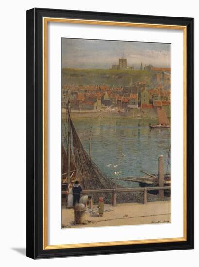 'Whitby', 19th-20th century, (1935)-Albert Goodwin-Framed Giclee Print