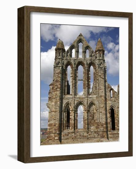 Whitby Abbey Ruins (Built Circa 1220), Whitby, North Yorkshire, England-David Wall-Framed Photographic Print