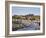 Whitby and the River Esk from the New Bridge, Whitby, North Yorkshire, Yorkshire, England, UK-Mark Sunderland-Framed Photographic Print