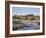 Whitby and the River Esk from the New Bridge, Whitby, North Yorkshire, Yorkshire, England, UK-Mark Sunderland-Framed Photographic Print