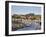 Whitby and the River Esk from the New Bridge, Whitby, North Yorkshire, Yorkshire, England, UK-Mark Sunderland-Framed Photographic Print