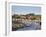 Whitby and the River Esk from the New Bridge, Whitby, North Yorkshire, Yorkshire, England, UK-Mark Sunderland-Framed Photographic Print