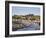 Whitby and the River Esk from the New Bridge, Whitby, North Yorkshire, Yorkshire, England, UK-Mark Sunderland-Framed Photographic Print