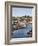 Whitby and the River Esk from the New Bridge, Whitby, North Yorkshire, Yorkshire, England, UK-Mark Sunderland-Framed Photographic Print