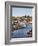 Whitby and the River Esk from the New Bridge, Whitby, North Yorkshire, Yorkshire, England, UK-Mark Sunderland-Framed Photographic Print