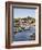 Whitby and the River Esk from the New Bridge, Whitby, North Yorkshire, Yorkshire, England, UK-Mark Sunderland-Framed Photographic Print