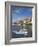 Whitby Church and Fishing Boats in the Harbour, Whitby, North Yorkshire, Yorkshire, England, UK-Neale Clarke-Framed Photographic Print