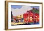 Whitby: Its Quicker by Rail-Alo (Charles-Jean Hallo)-Framed Giclee Print