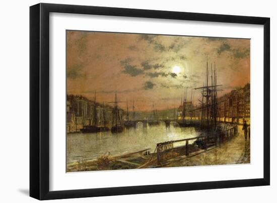 Whitby-John Atkinson Grimshaw-Framed Giclee Print