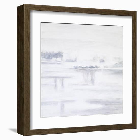 White Abstract I-Hyunah Kim-Framed Art Print