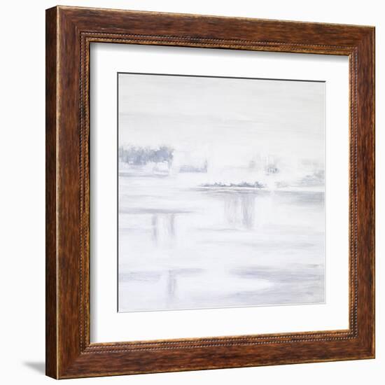 White Abstract I-Hyunah Kim-Framed Art Print