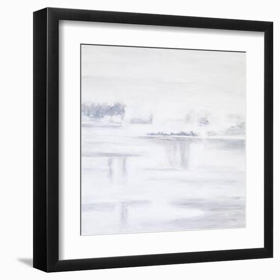 White Abstract I-Hyunah Kim-Framed Art Print