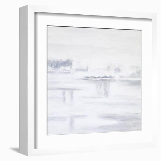 White Abstract I-Hyunah Kim-Framed Art Print