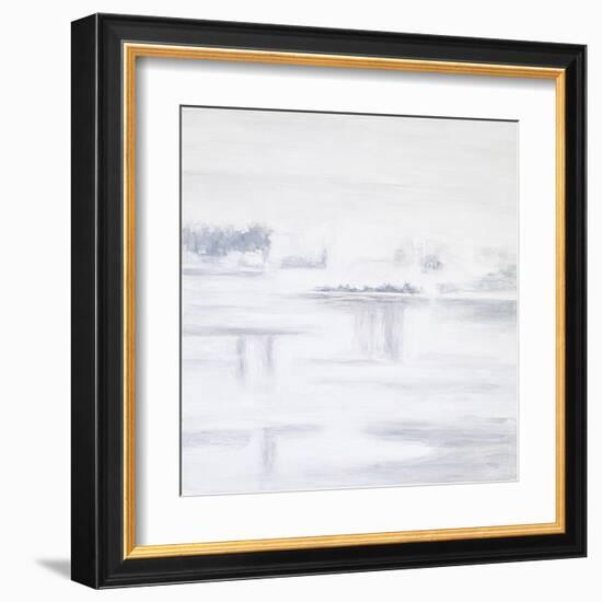 White Abstract I-Hyunah Kim-Framed Art Print