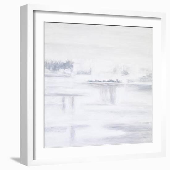 White Abstract I-Hyunah Kim-Framed Art Print