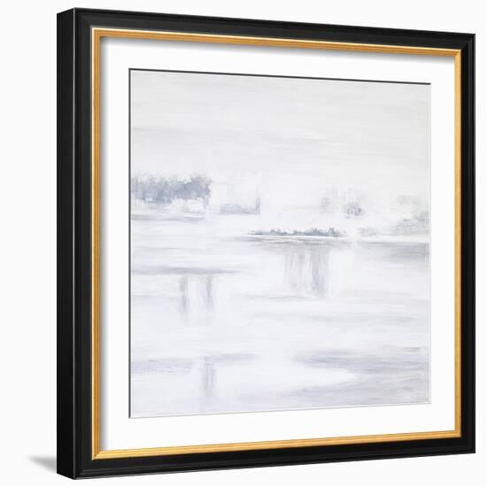 White Abstract I-Hyunah Kim-Framed Art Print