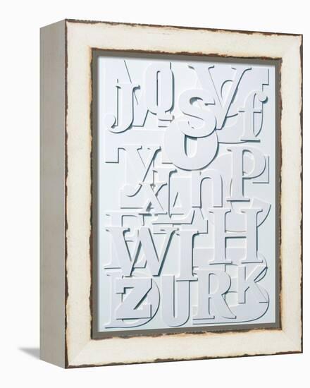 White Alphabet-Philip Sheffield-Framed Premier Image Canvas