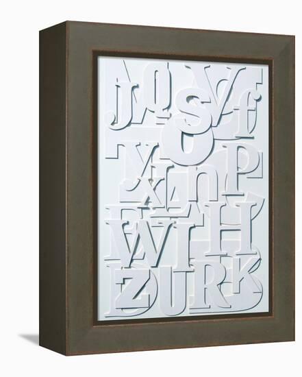 White Alphabet-Philip Sheffield-Framed Premier Image Canvas