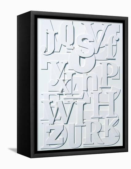 White Alphabet-Philip Sheffield-Framed Premier Image Canvas