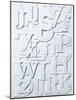 White Alphabet-Philip Sheffield-Mounted Giclee Print