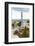 White and Blue Tower, Park Guell, Barcelona, Spain-George Oze-Framed Photographic Print