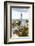 White and Blue Tower, Park Guell, Barcelona, Spain-George Oze-Framed Photographic Print