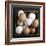 White and Brown Eggs in Basket-John Wilkes-Framed Photographic Print