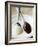 White and Dark Couverture on Spoons-Debi Treloar-Framed Photographic Print