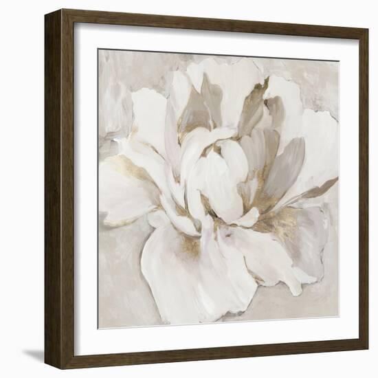 White and Gold Peonia-Asia Jensen-Framed Art Print