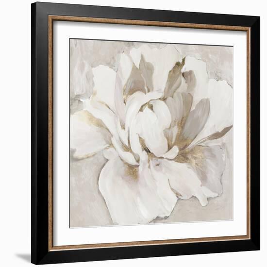 White and Gold Peonia-Asia Jensen-Framed Art Print