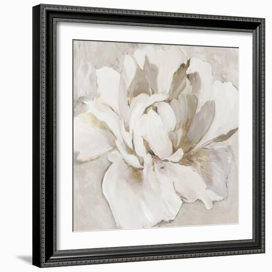 White and Gold Peonia-Asia Jensen-Framed Art Print