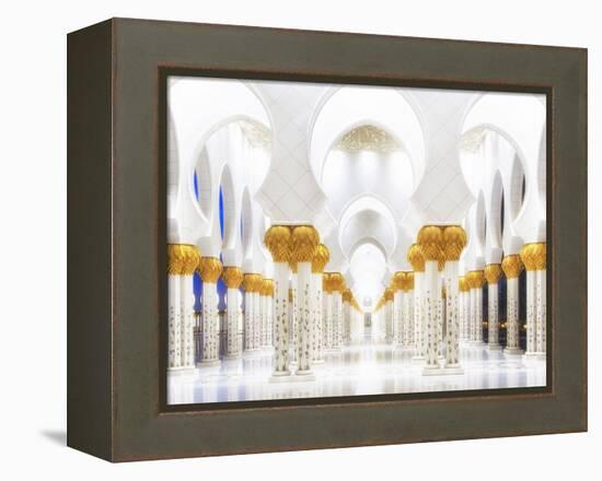 White and Gold-Mohamed Raof-Framed Premier Image Canvas